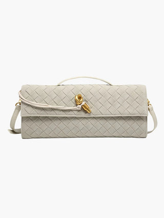 Georgia - Suede Braided Clasp Clutch Bag