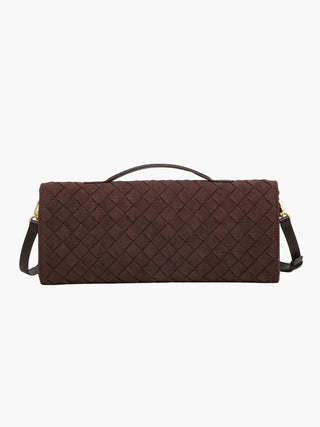 Georgia - Suede Braided Clasp Clutch Bag