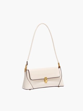 Alice - Leather Shoulder Bag with Vintage Gold-Tone Hardware