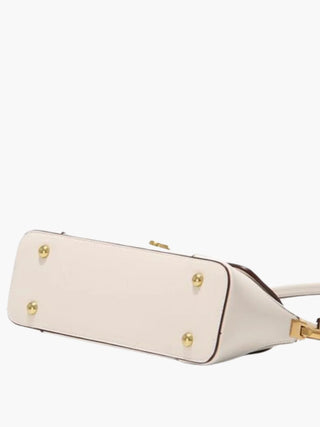Alice - Leather Shoulder Bag with Vintage Gold-Tone Hardware