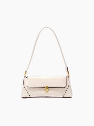 Alice - Leather Shoulder Bag with Vintage Gold-Tone Hardware