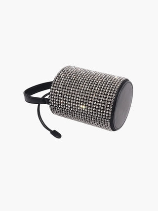 Riley - Glamorous Evening Bucket Bag with Rhinestone Finish