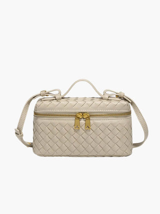 Katherine - Woven Leather Structured Box Bag