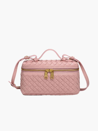 Katherine - Woven Leather Structured Box Bag