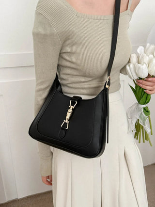 Eden - Minimalist Leather Saddle Shoulder Bag