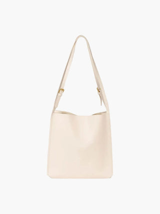 Melody - Sleek Leather Bucket Tote Bag