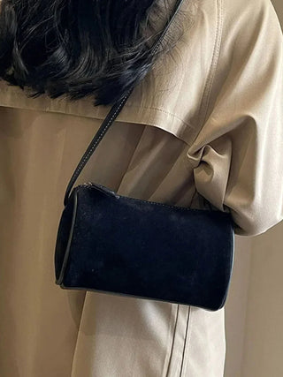 Samantha - Soft Suede Cylinder Bag