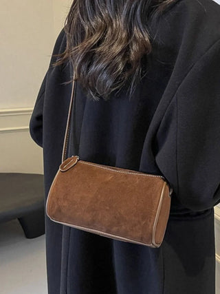 Samantha - Soft Suede Cylinder Bag
