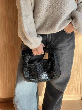 Eliza - Braided Knot Leather Mini Bag