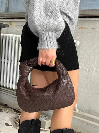 Eliza - Braided Knot Leather Mini Bag