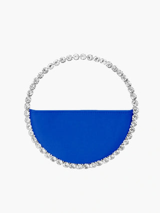 Nova - Crystal Handle Half-Moon Evening Bag