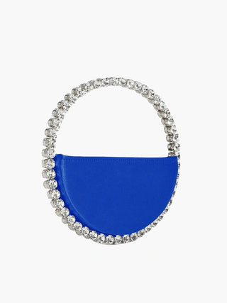 Nova - Crystal Handle Half-Moon Evening Bag