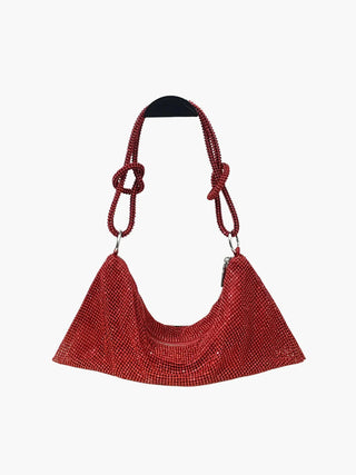 Emilia - Glam Crystal Mesh Shoulder Bag