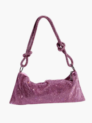 Emilia - Glam Crystal Mesh Shoulder Bag