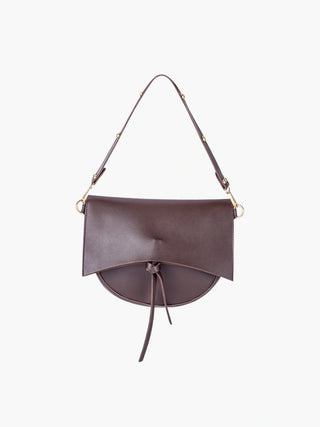 Autumn - Minimalist Leather Half-Moon Bag