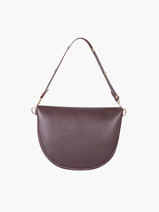 Autumn - Minimalist Leather Half-Moon Bag