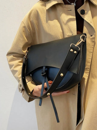 Autumn - Minimalist Leather Half-Moon Bag