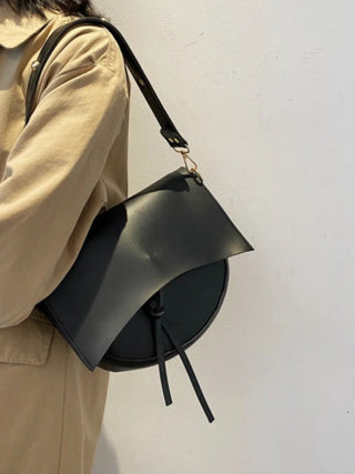 Autumn - Minimalist Leather Half-Moon Bag