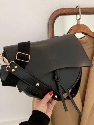 Autumn - Minimalist Leather Half-Moon Bag