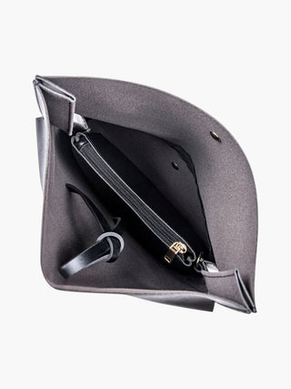 Autumn - Minimalist Leather Half-Moon Bag