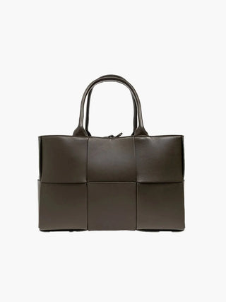 Mary - Textured Leather Tote Bag with Reinforced Stitching