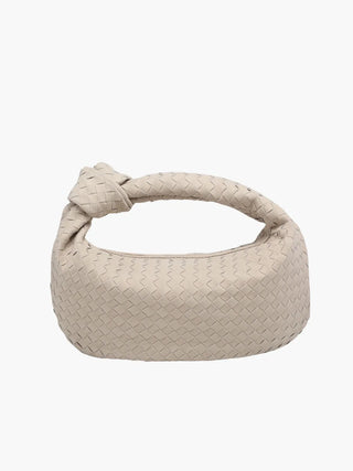 Juliette - Woven Knot Mini Suede Shoulder Bag