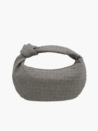 Juliette - Woven Knot Mini Suede Shoulder Bag