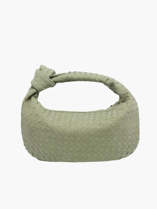 Juliette - Woven Knot Mini Suede Shoulder Bag