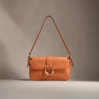 Josie - Sleek Leather Modern Flap Bag