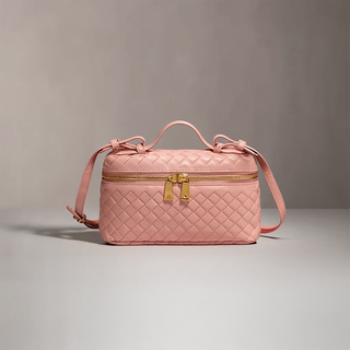 Katherine - Woven Leather Structured Box Bag