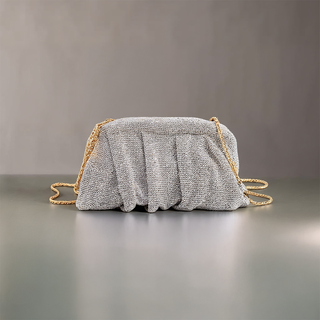 Julia - Sparkle Ruched Rhinestone Mini Bag