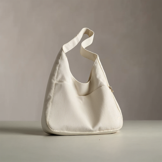 Sarah - Retro Corduroy Slouchy Tote Bag