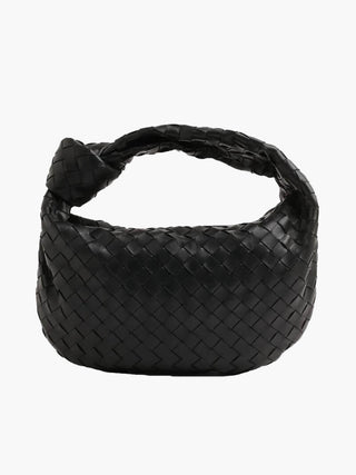 Amelia - Braided Knot Leather Medium Bag