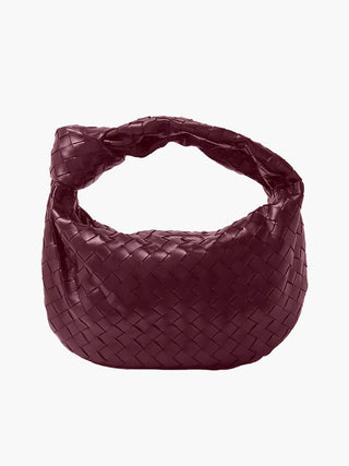 Amelia - Braided Knot Leather Medium Bag